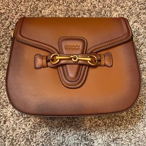 1:1 real leather Gucci saddlebag